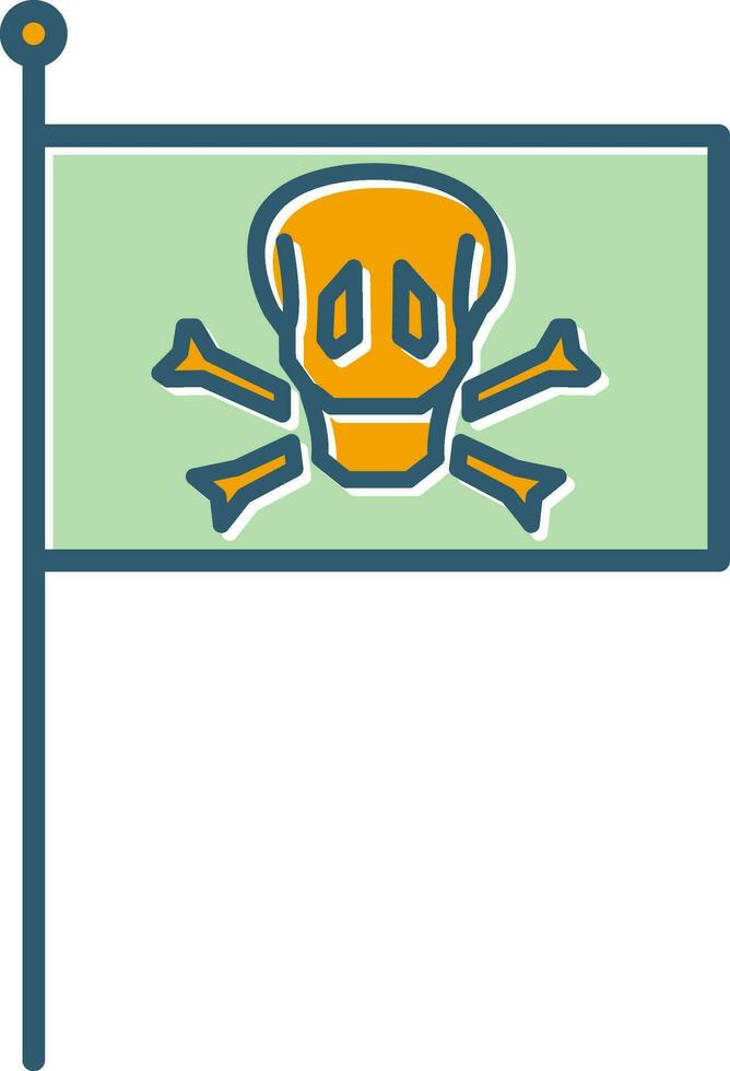 PIrate Flag Vector Icon