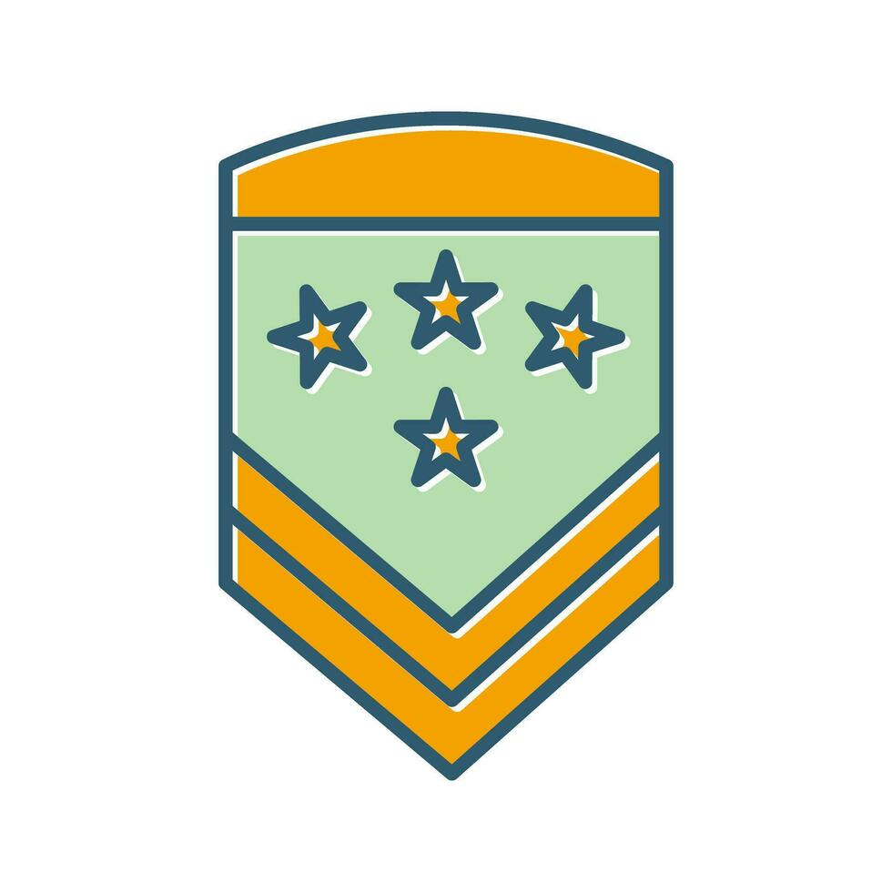 Military Badge Vector Icon