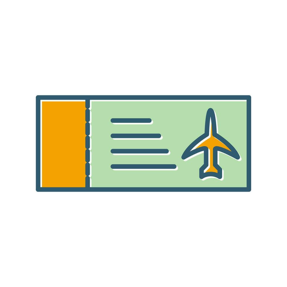 Plane Tickets Vector Icon
