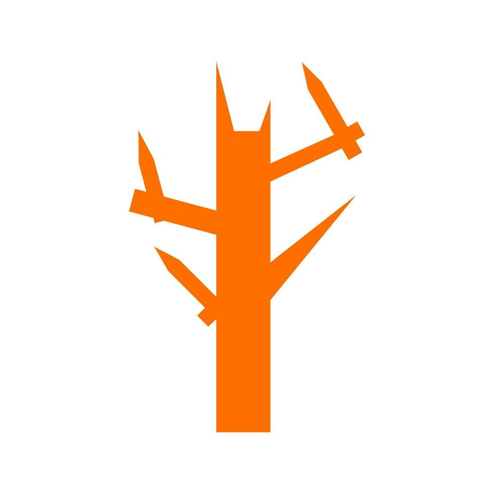 Tree with no leaves Vector Icon