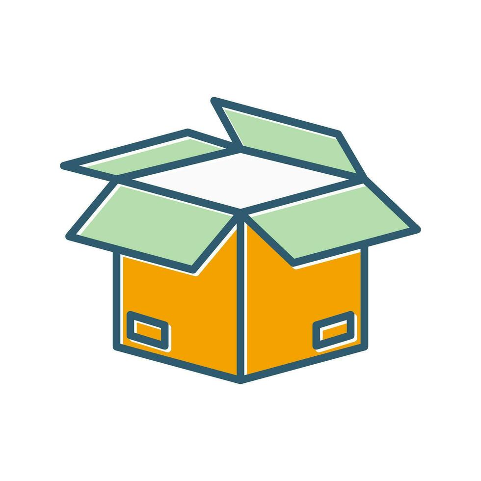 Open Box Vector Icon