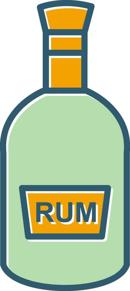 Bottle of Rum Vector Icon