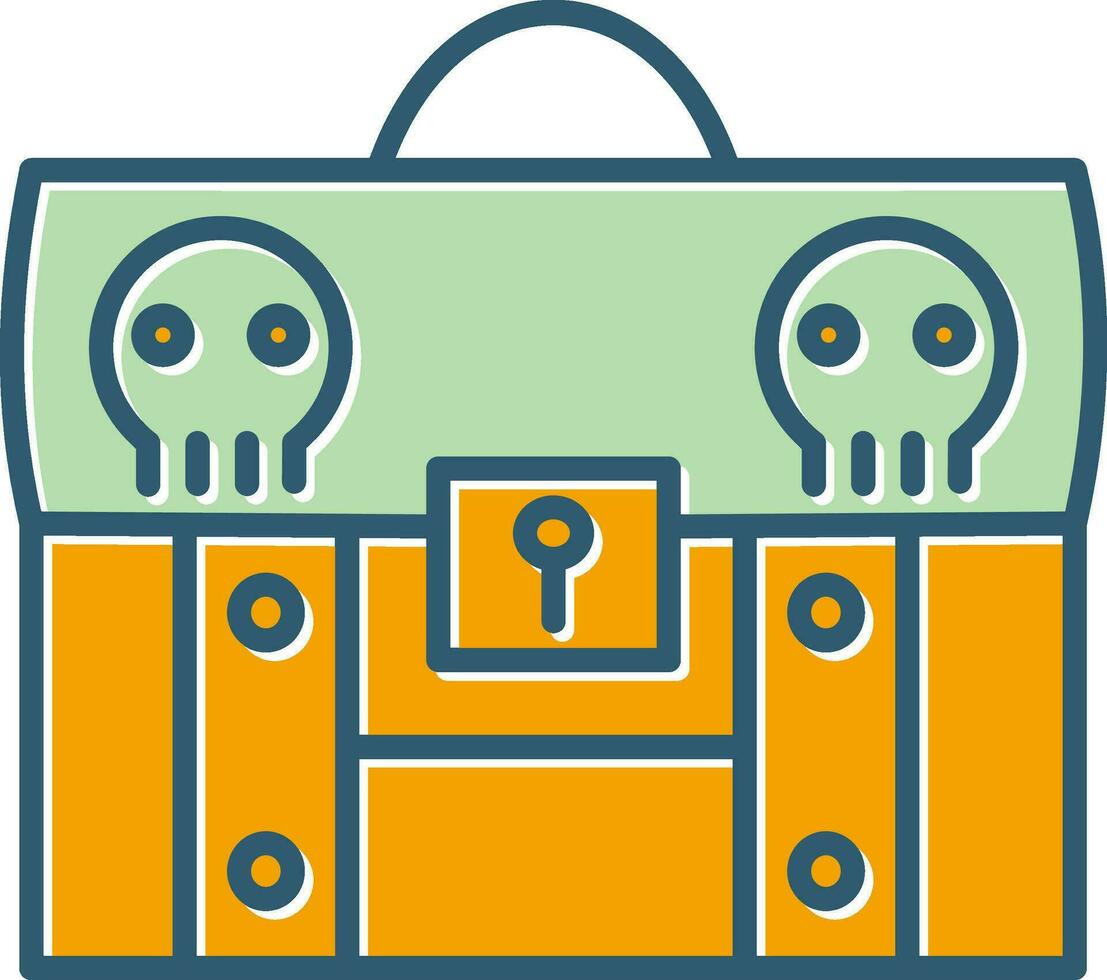 icono de vector de cofre del tesoro