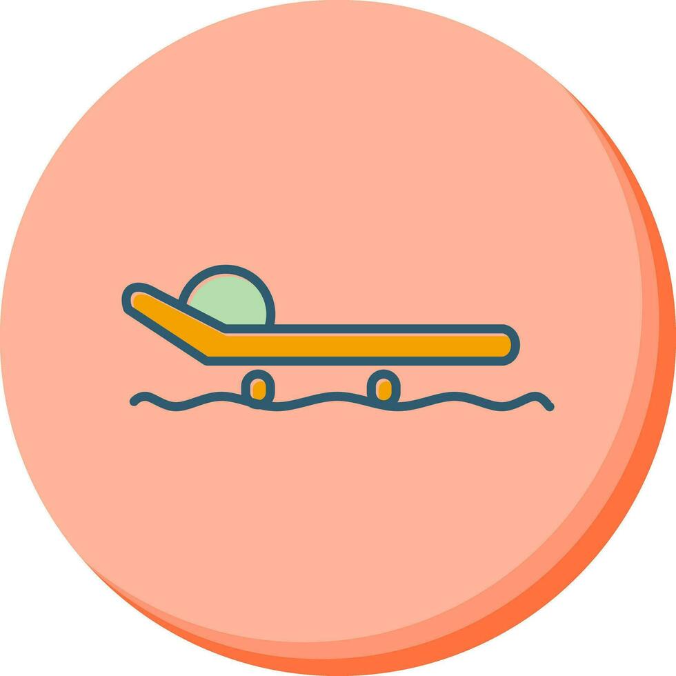 Sled with seat Vector Icon