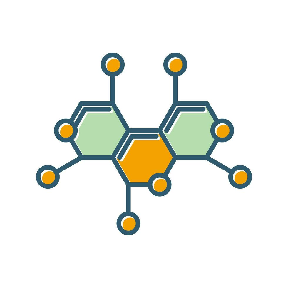 Molecule Structure Vector Icon