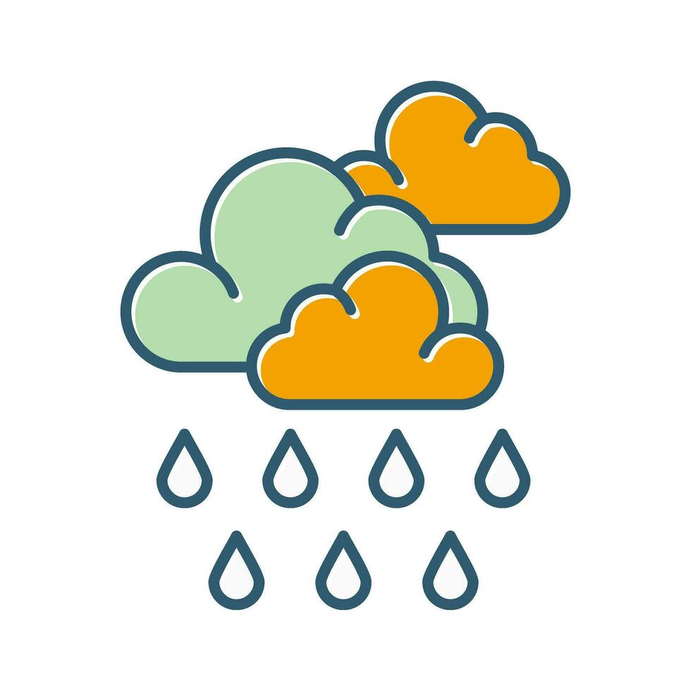 icono de vector de monzón