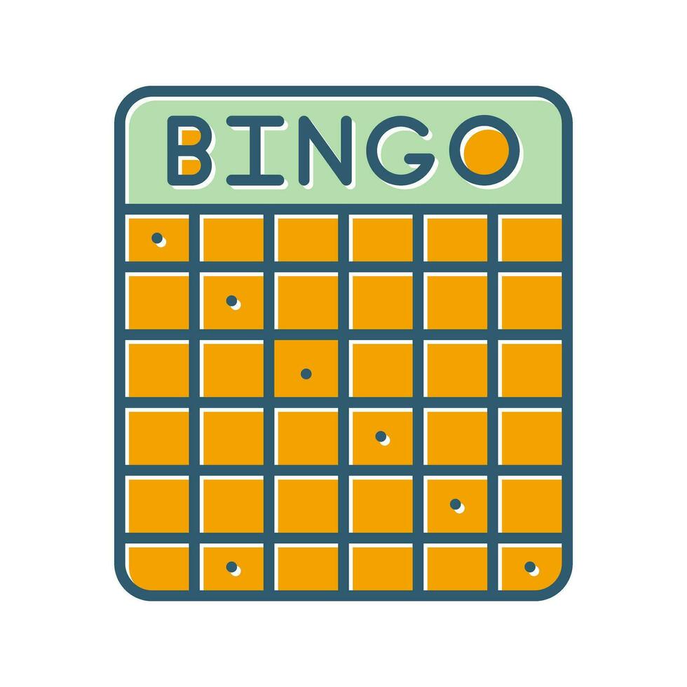 icono de vector de bingo