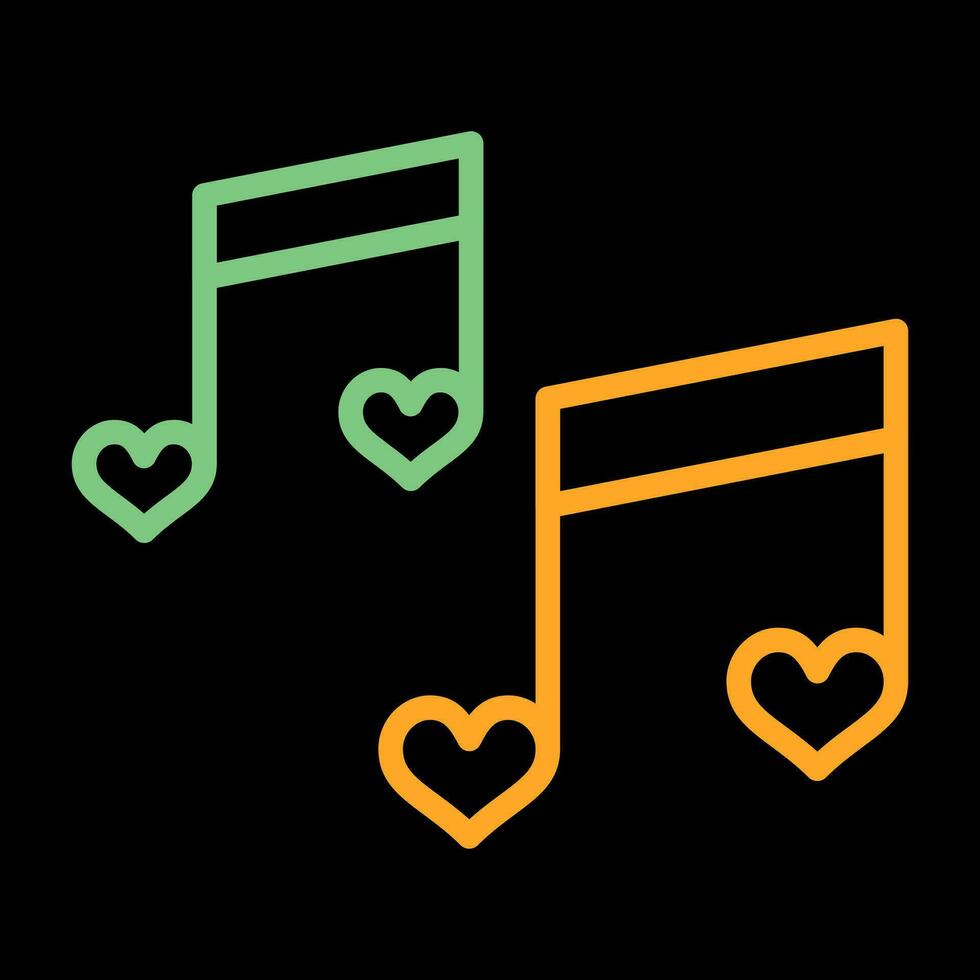 Romantic music Vector Icon