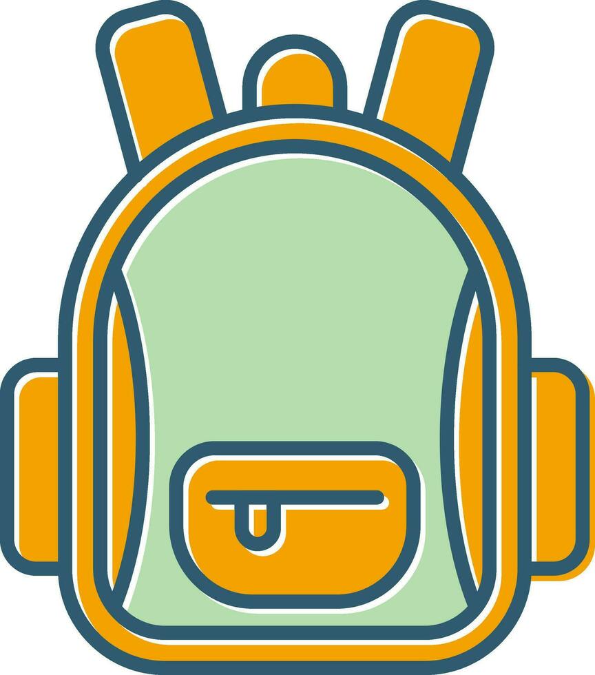 icono de vector de mochila