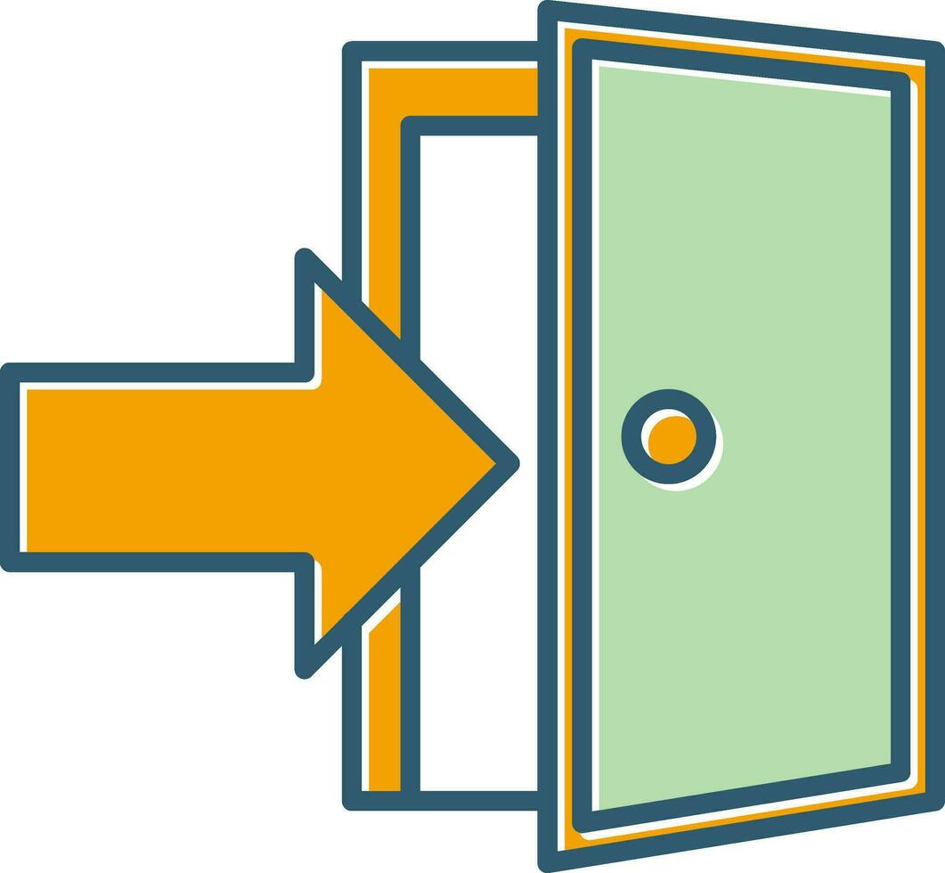 Exit Door Vector Icon