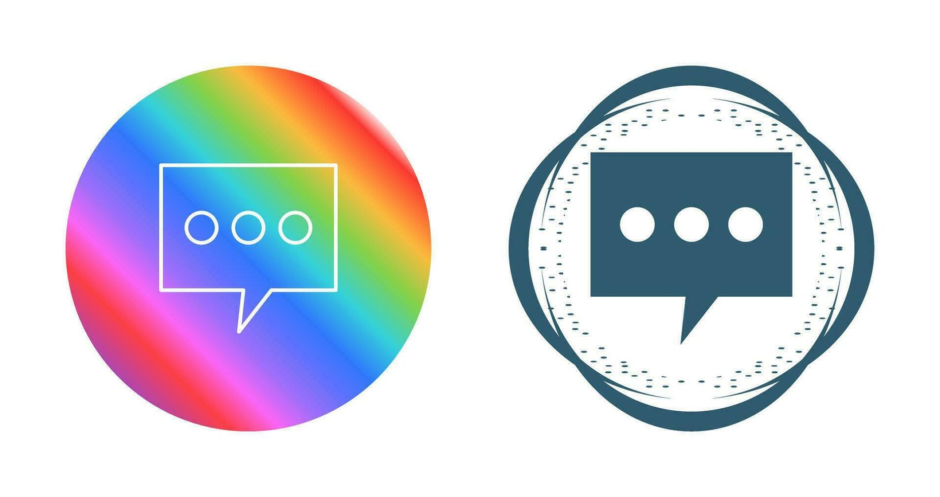 Single Message Bubble Vector Icon