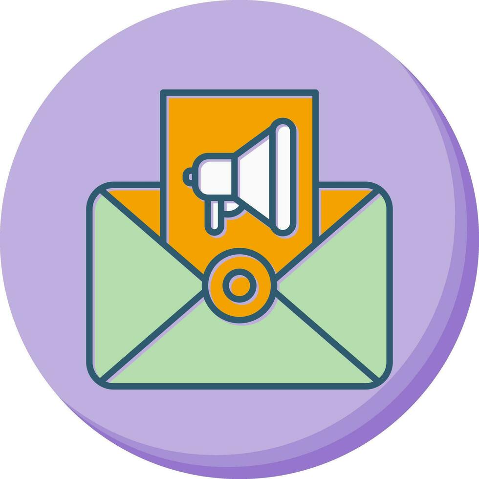 Advertising Message Vector Icon