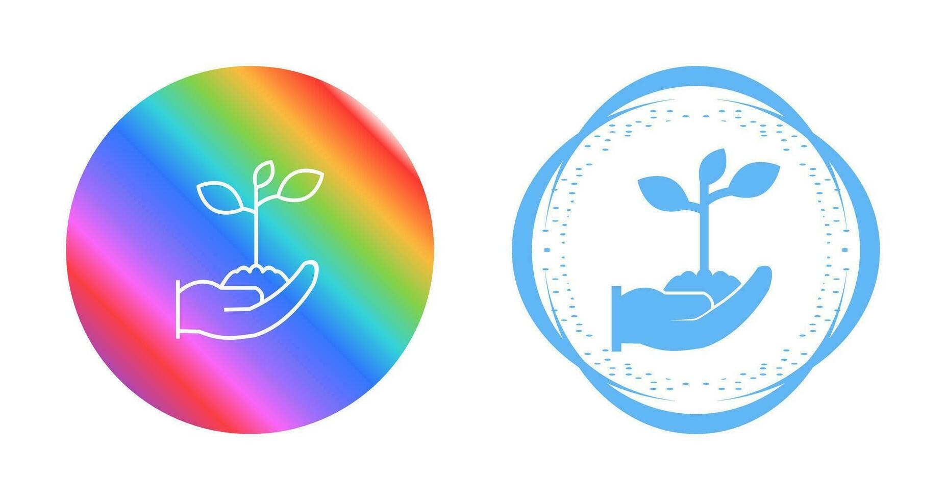 Holding Plants Vector Icon