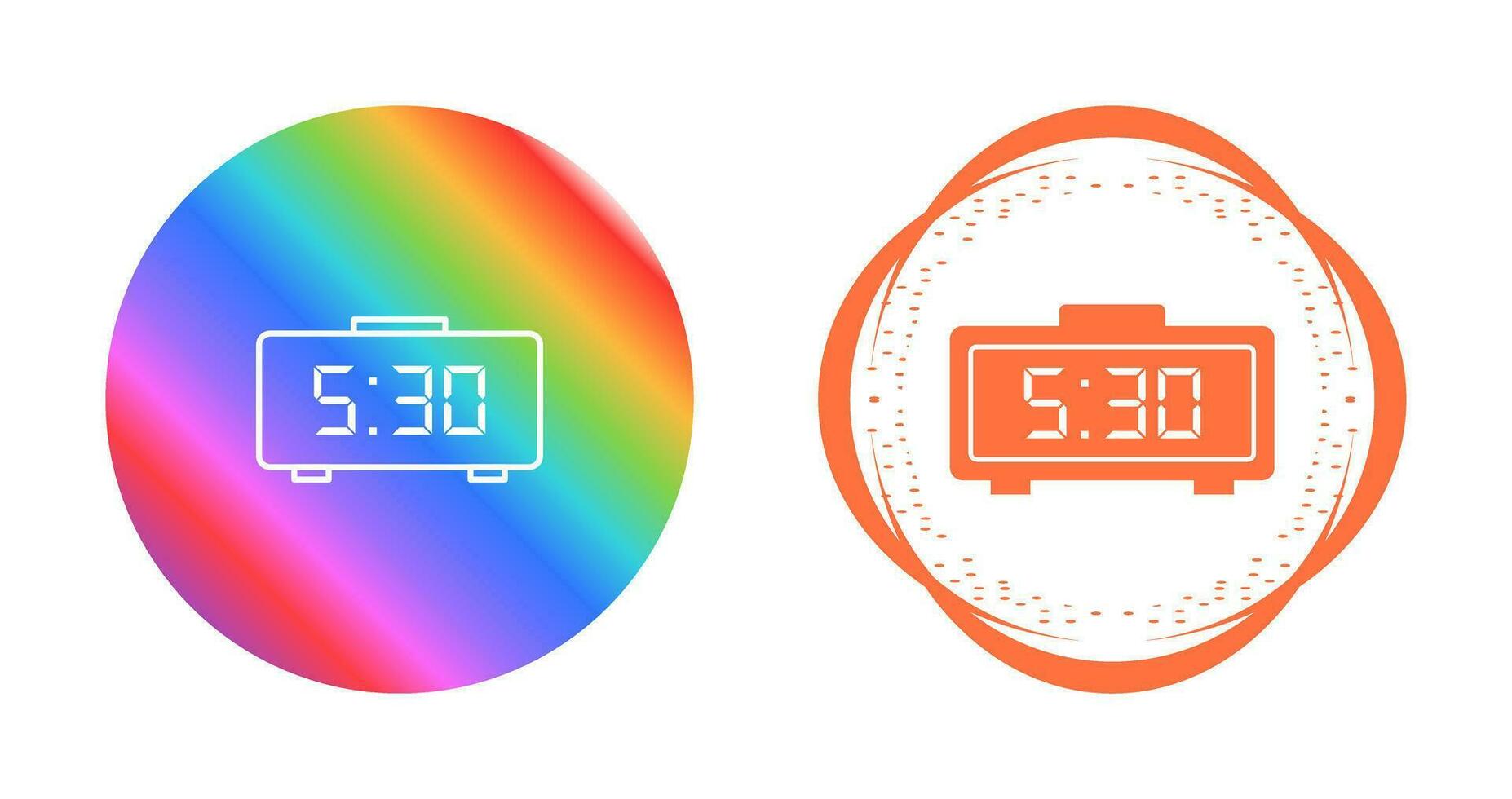 Digital Clock Vector Icon