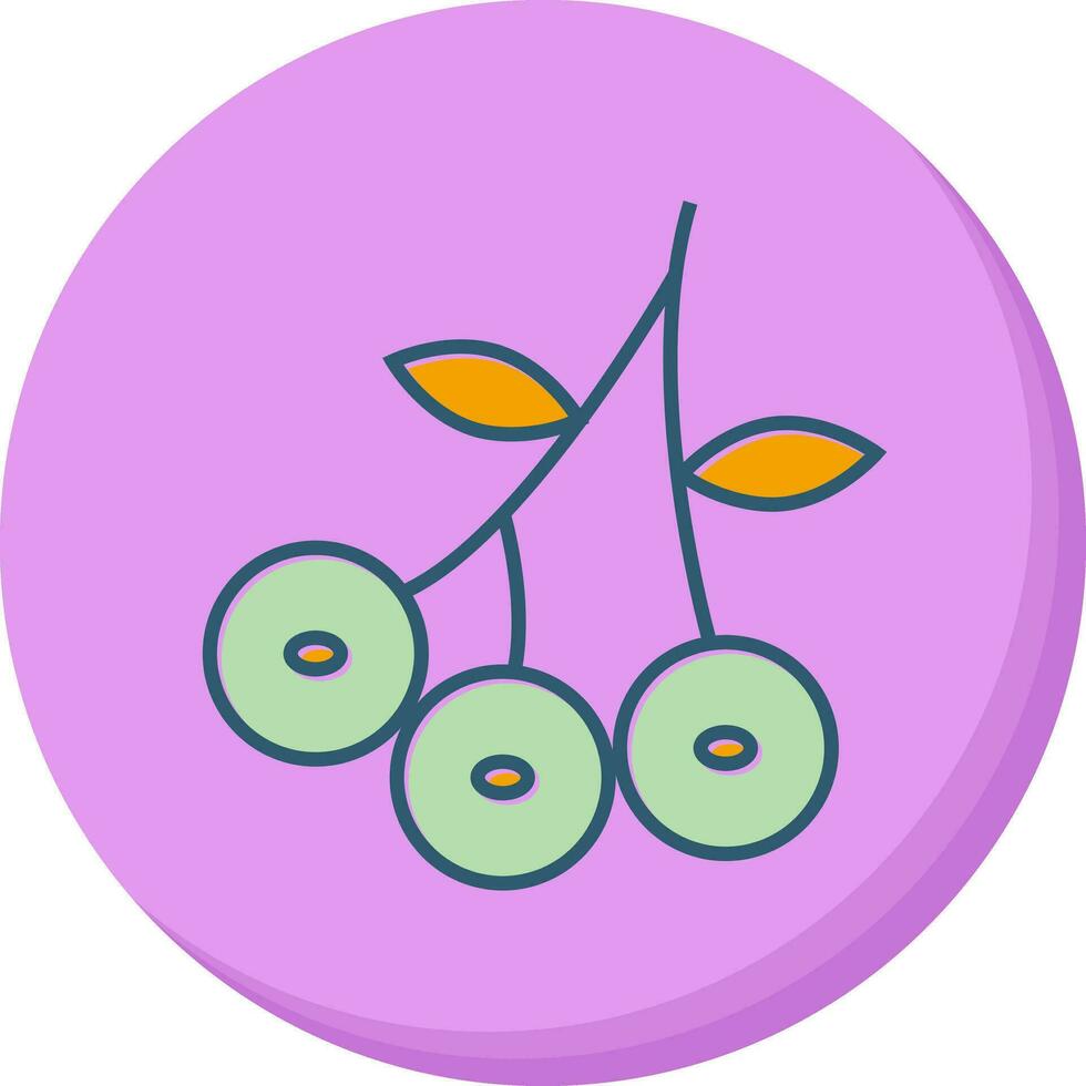 Blueberry Vector Icon