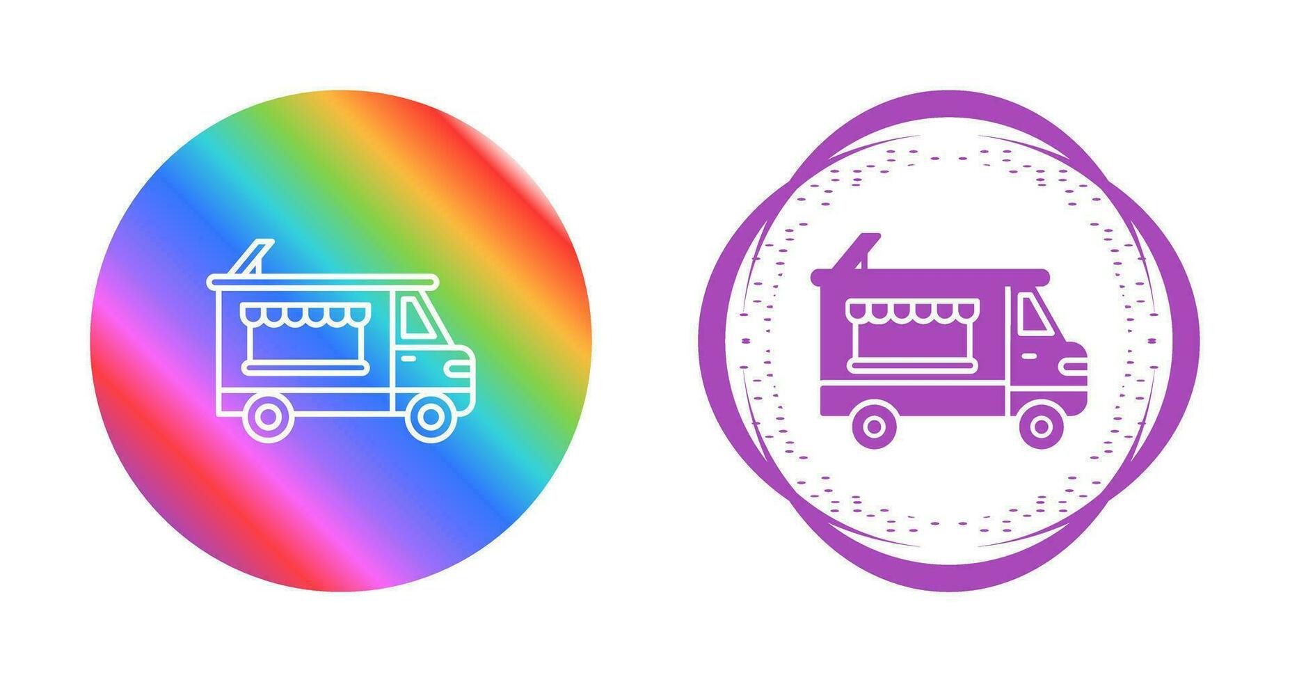 Bakery Truck Vector Icon