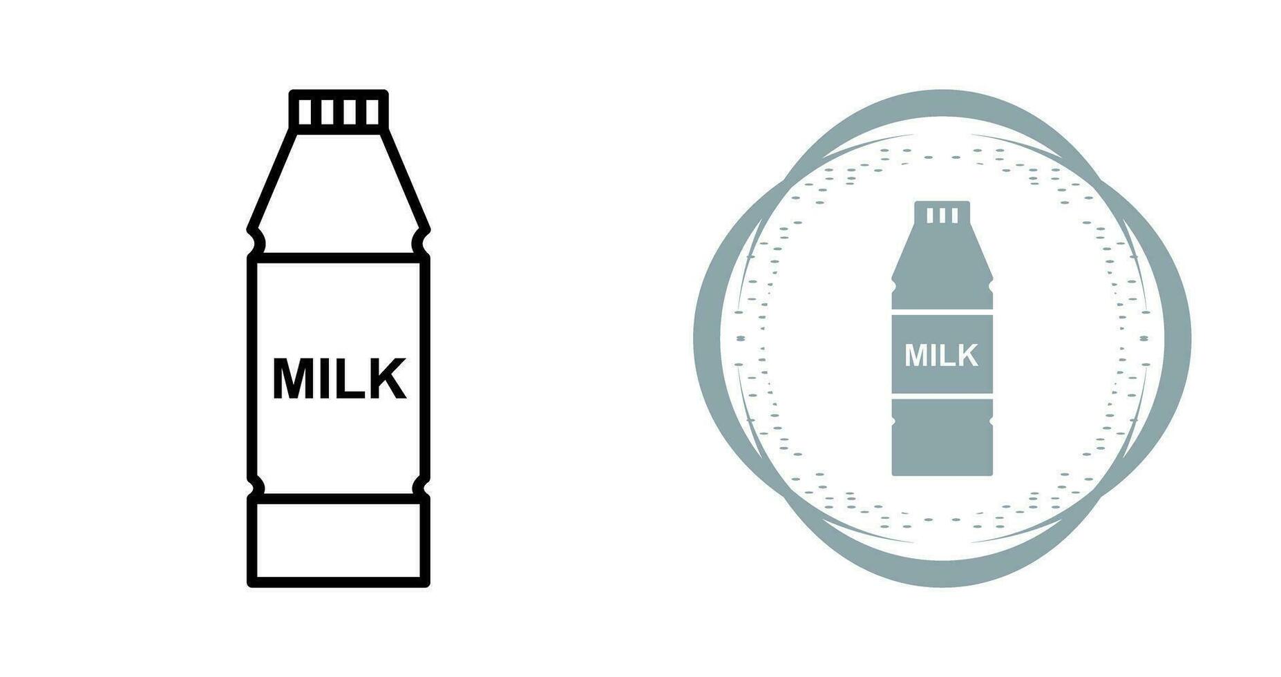 Milk Bottle Vector Icon