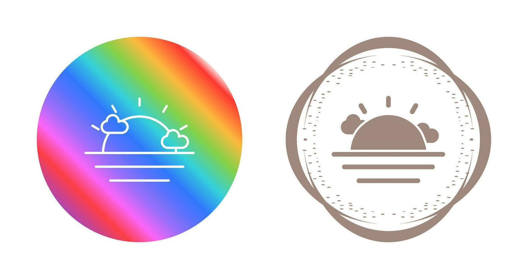 Sunset Vector Icon