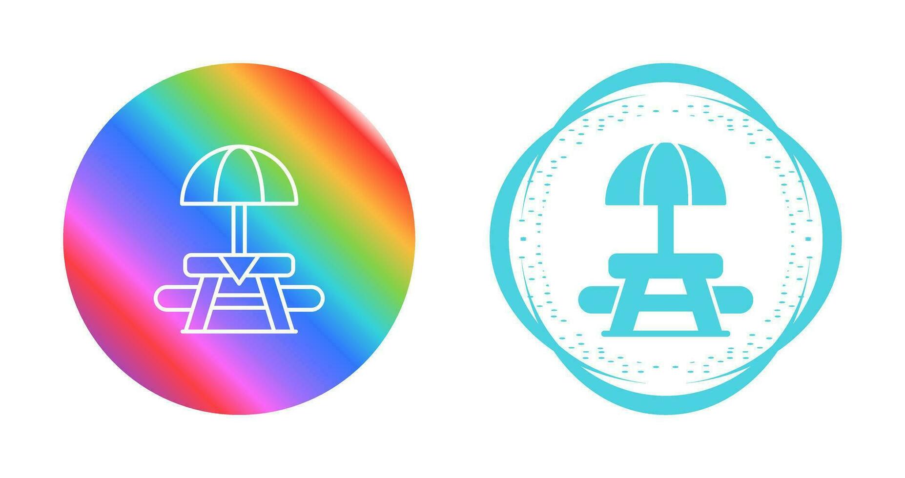 Picnic Table Vector Icon