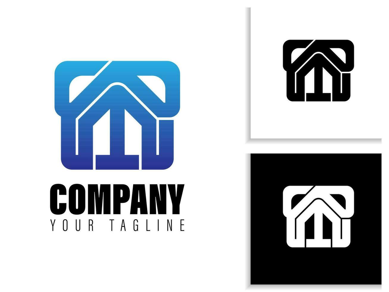 logo from the letters W and M, suitable for any company vector