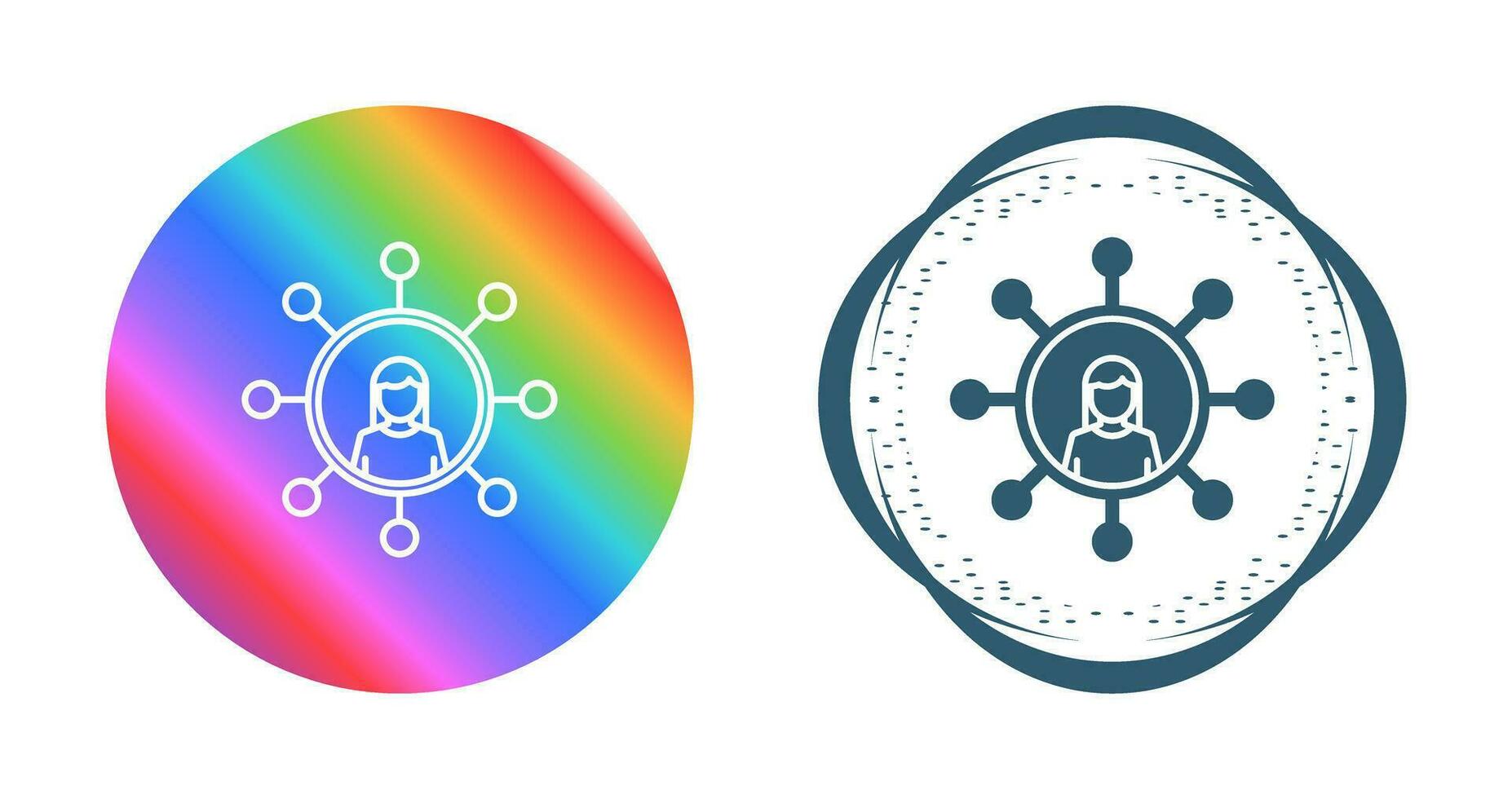 Personal Network Vector Icon