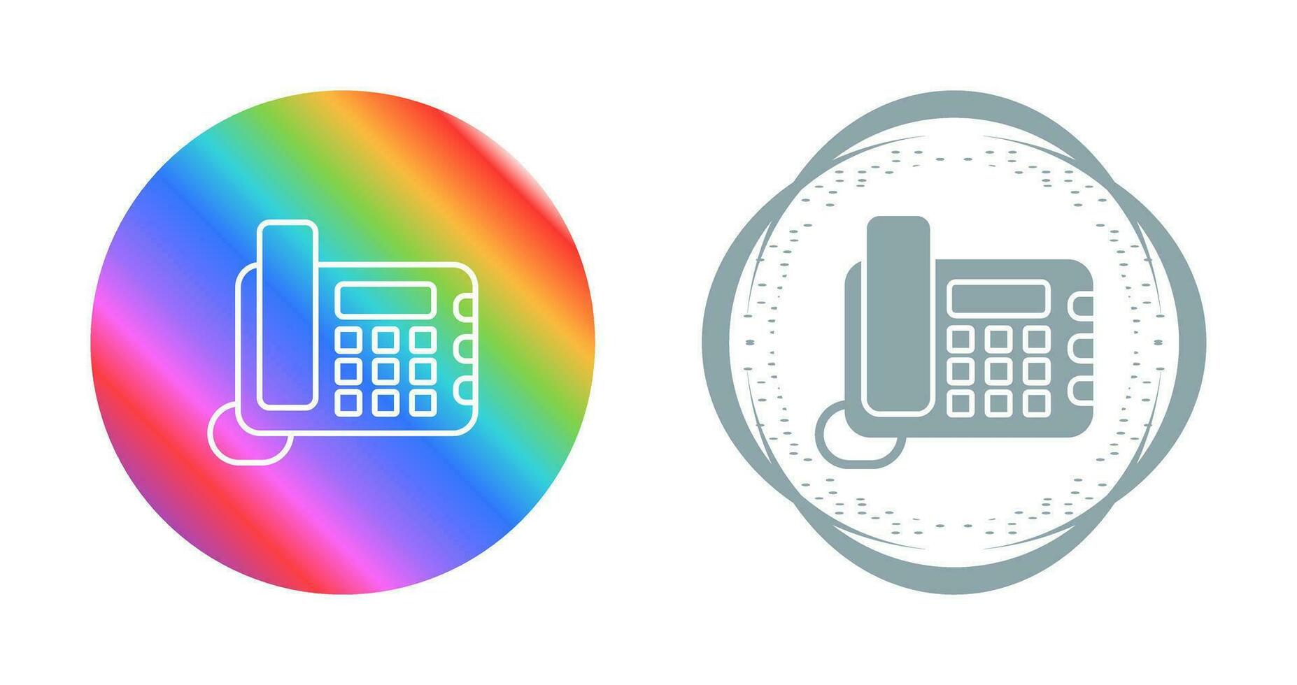 Land Line Phone Vector Icon