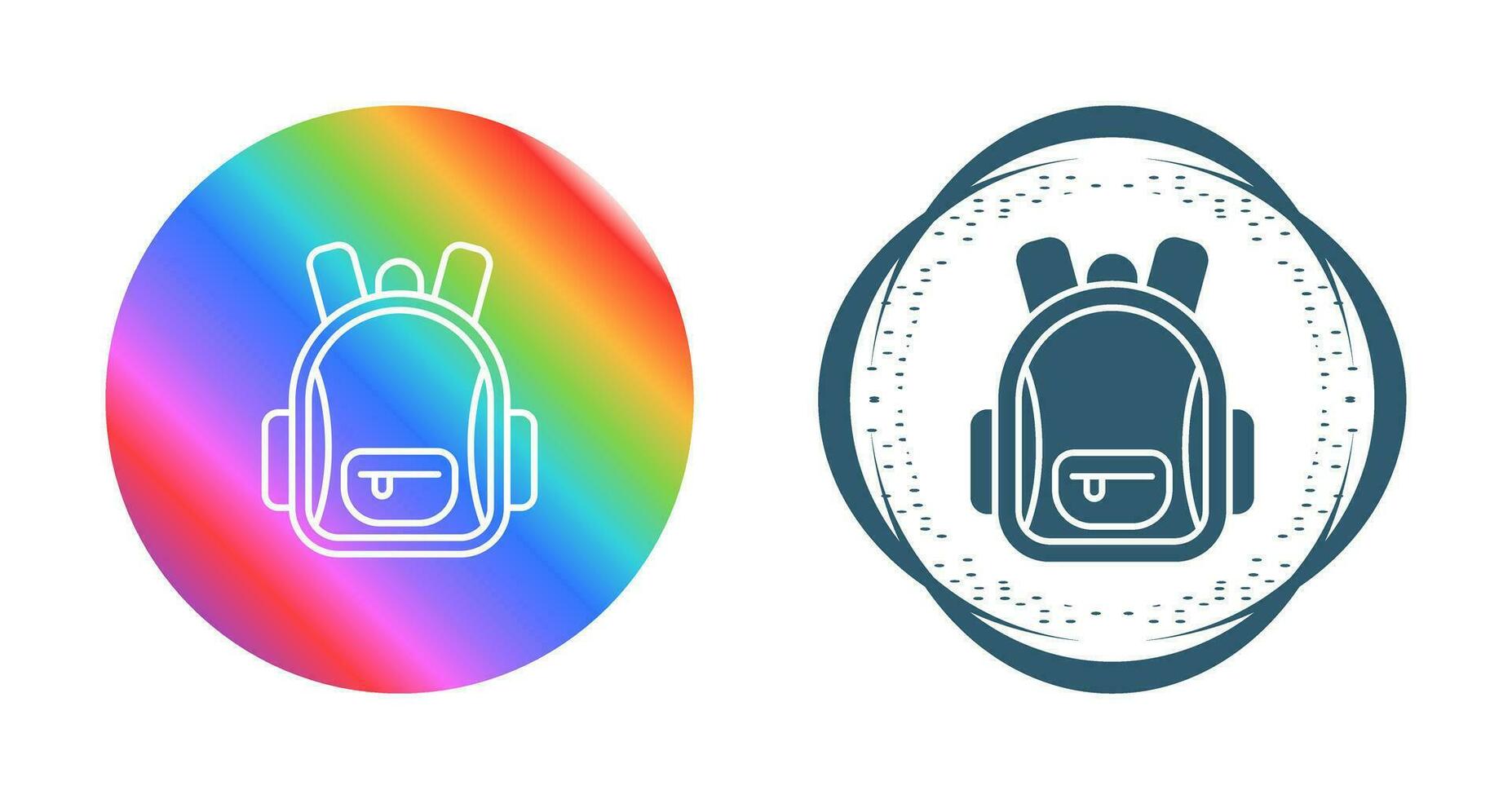 icono de vector de mochila