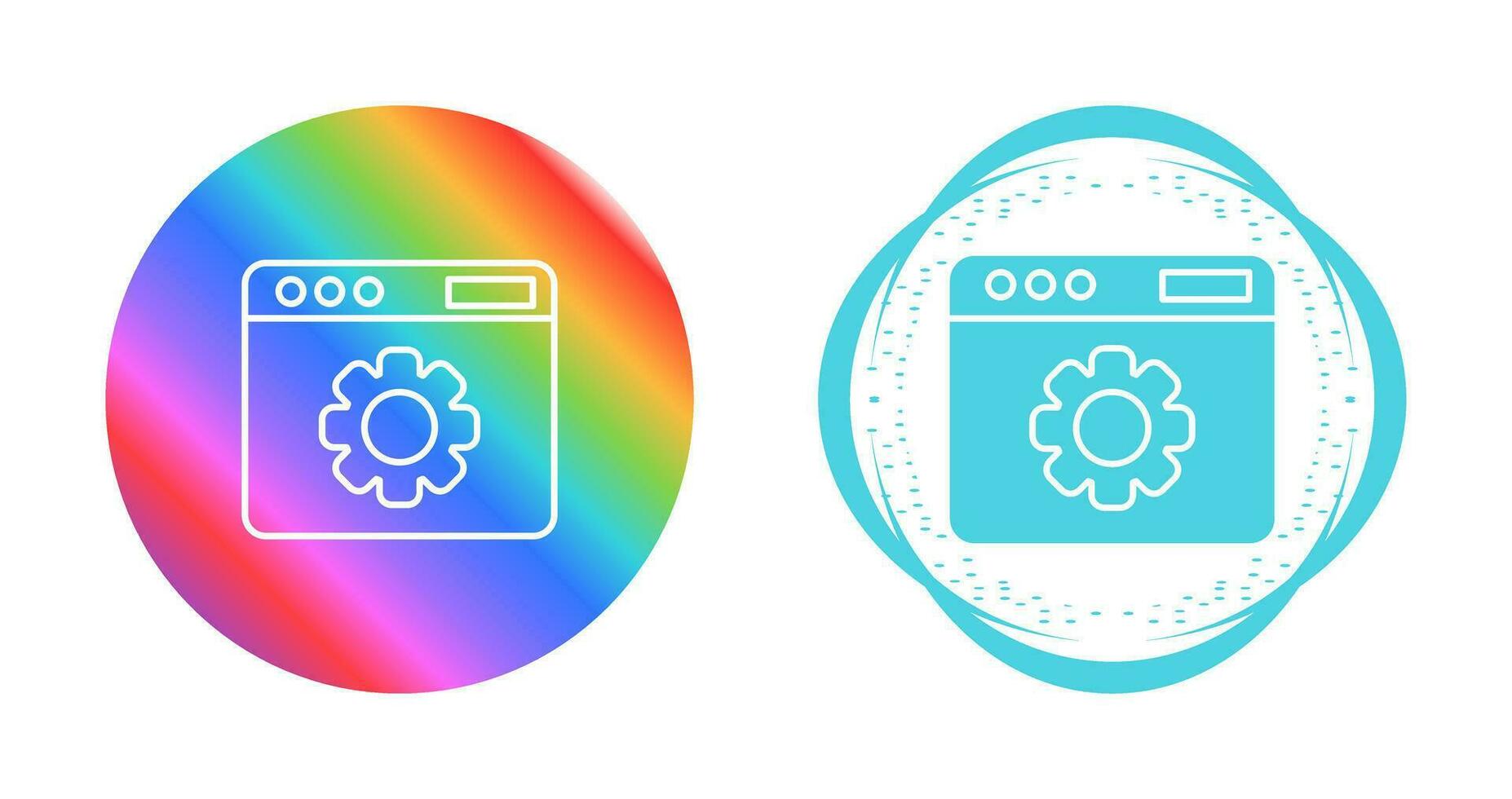 icono de vector de configuración web