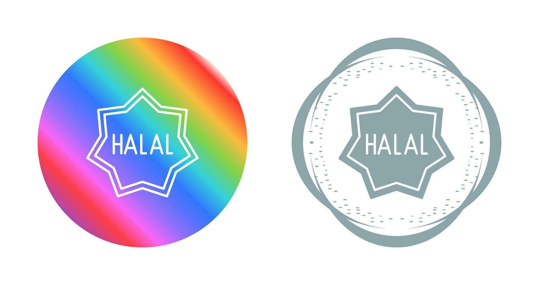 icono de vector halal