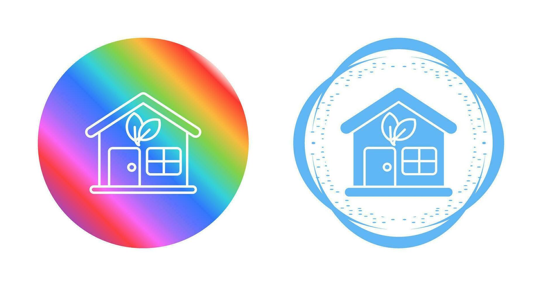 Eco House Vector Icon