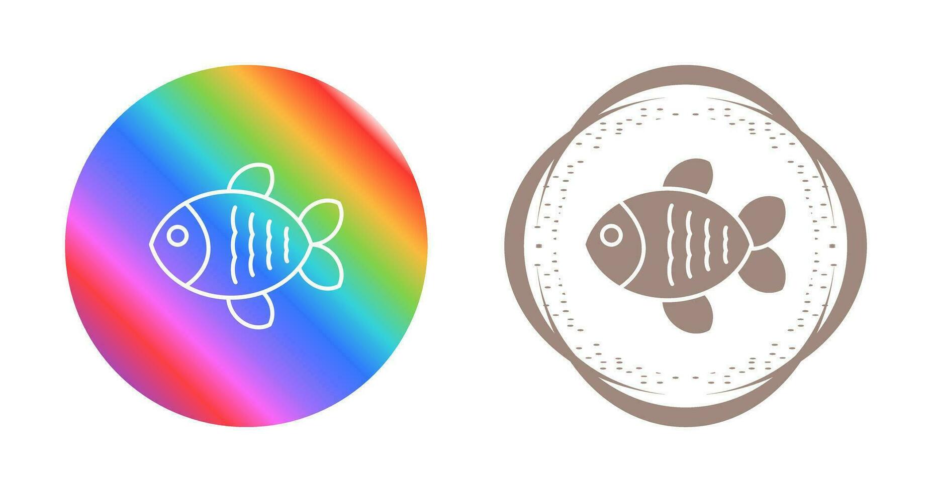 icono de vector de pescado