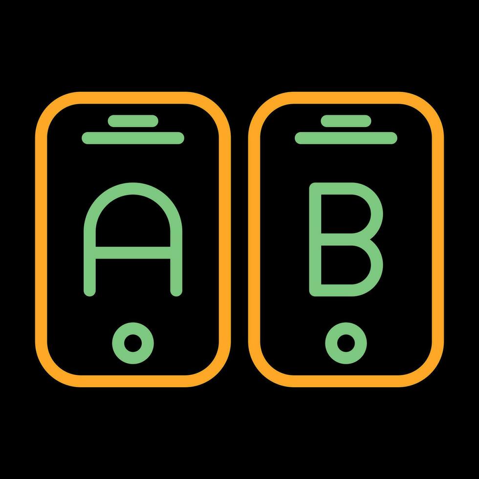 A B Testing Vector Icon