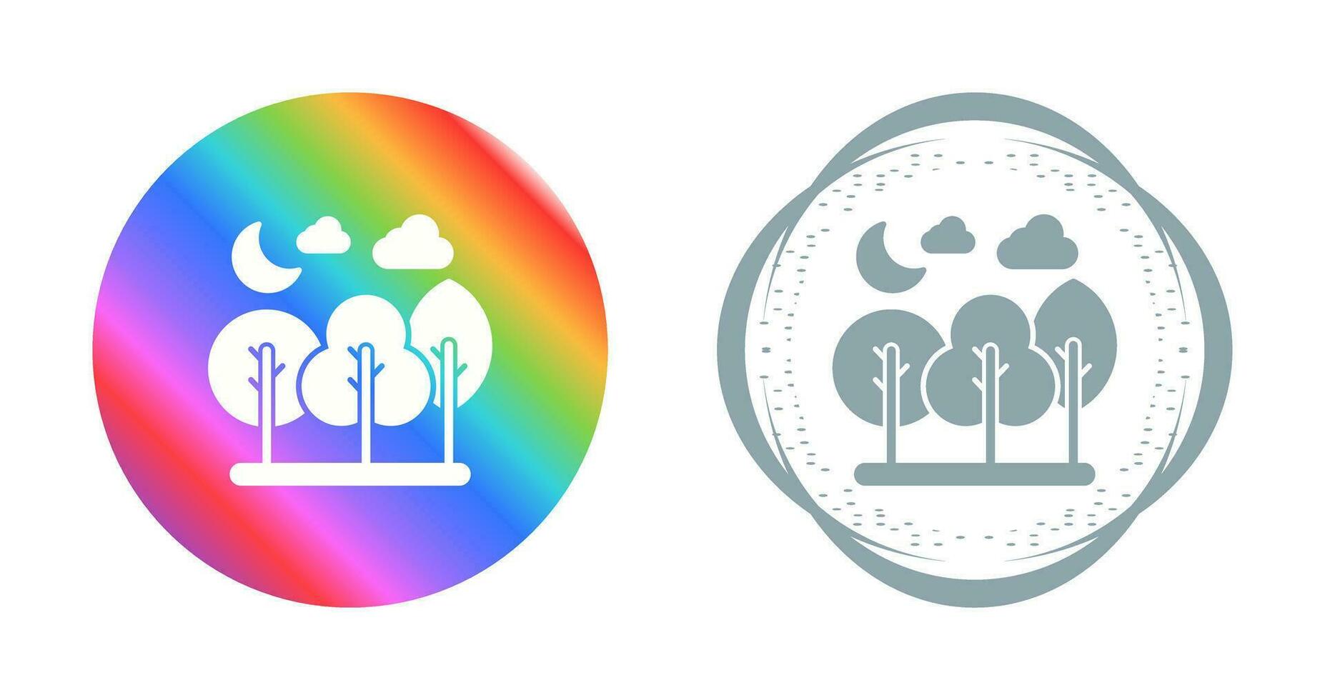 icono de vector de bosque