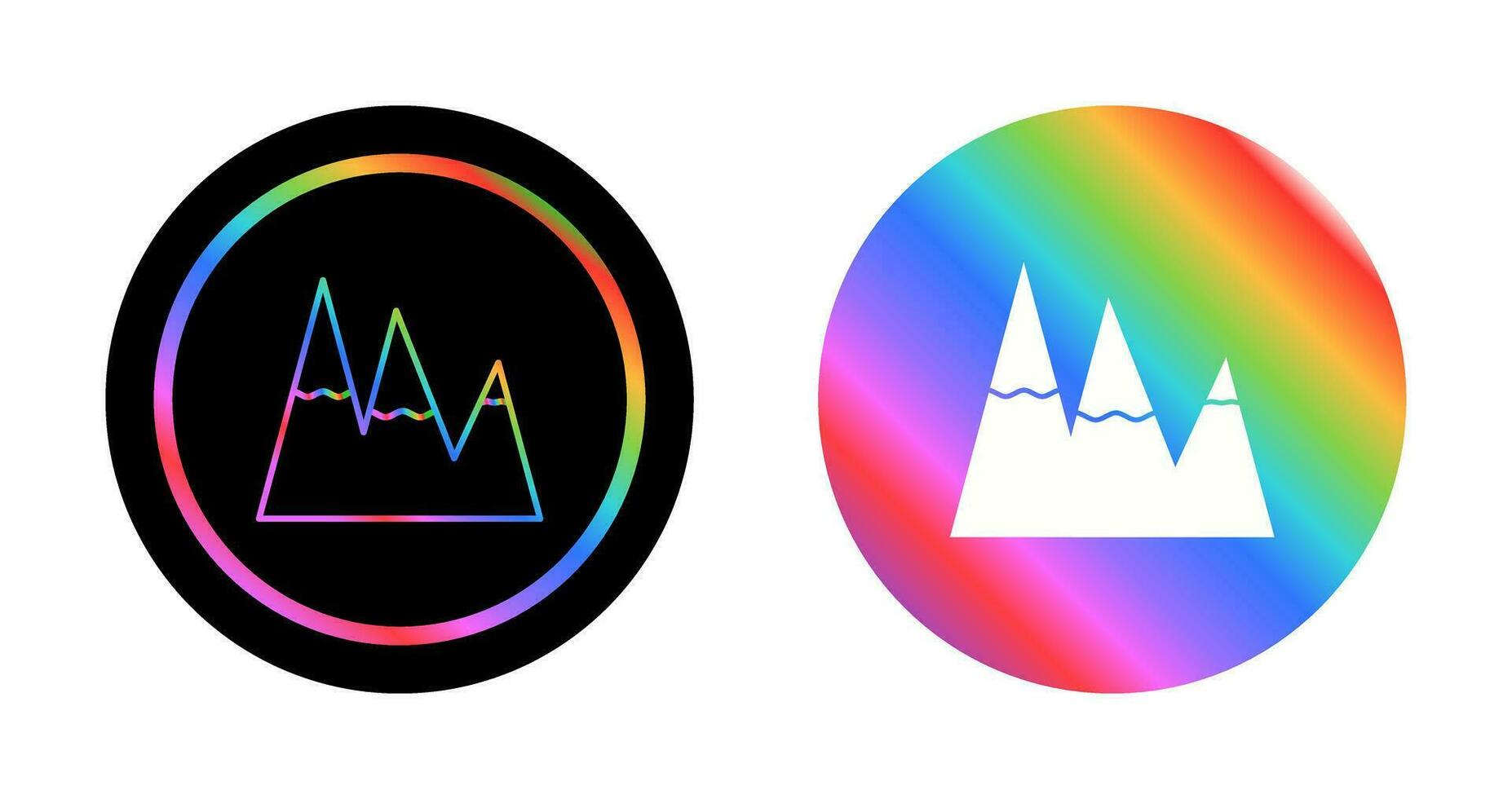 Ice Top Mountain Vector Icon