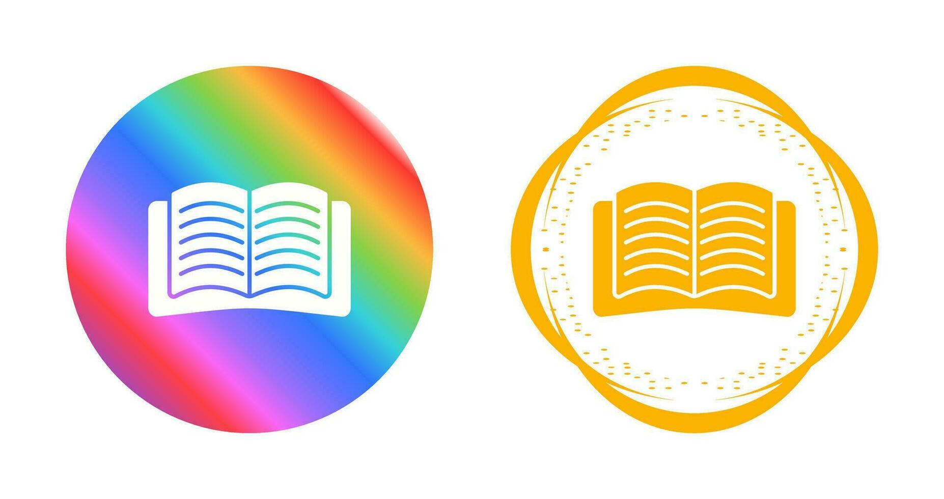 Open Book Vector Icon