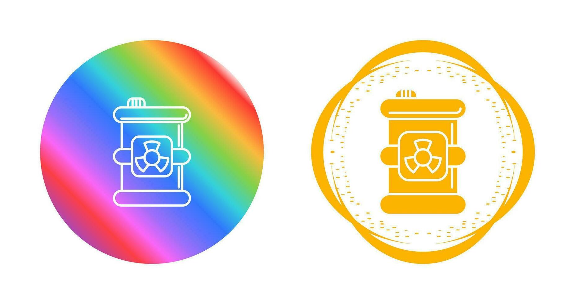 icono de vector de residuos tóxicos