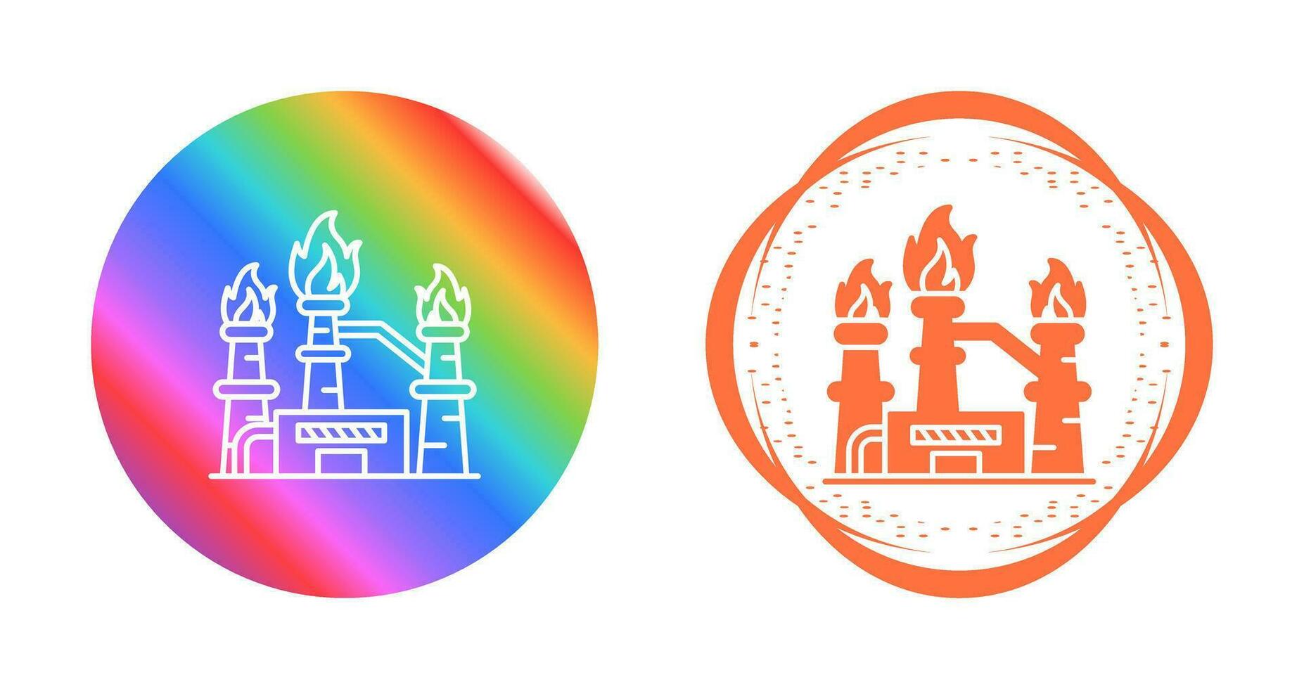 icono de vector de gas natural