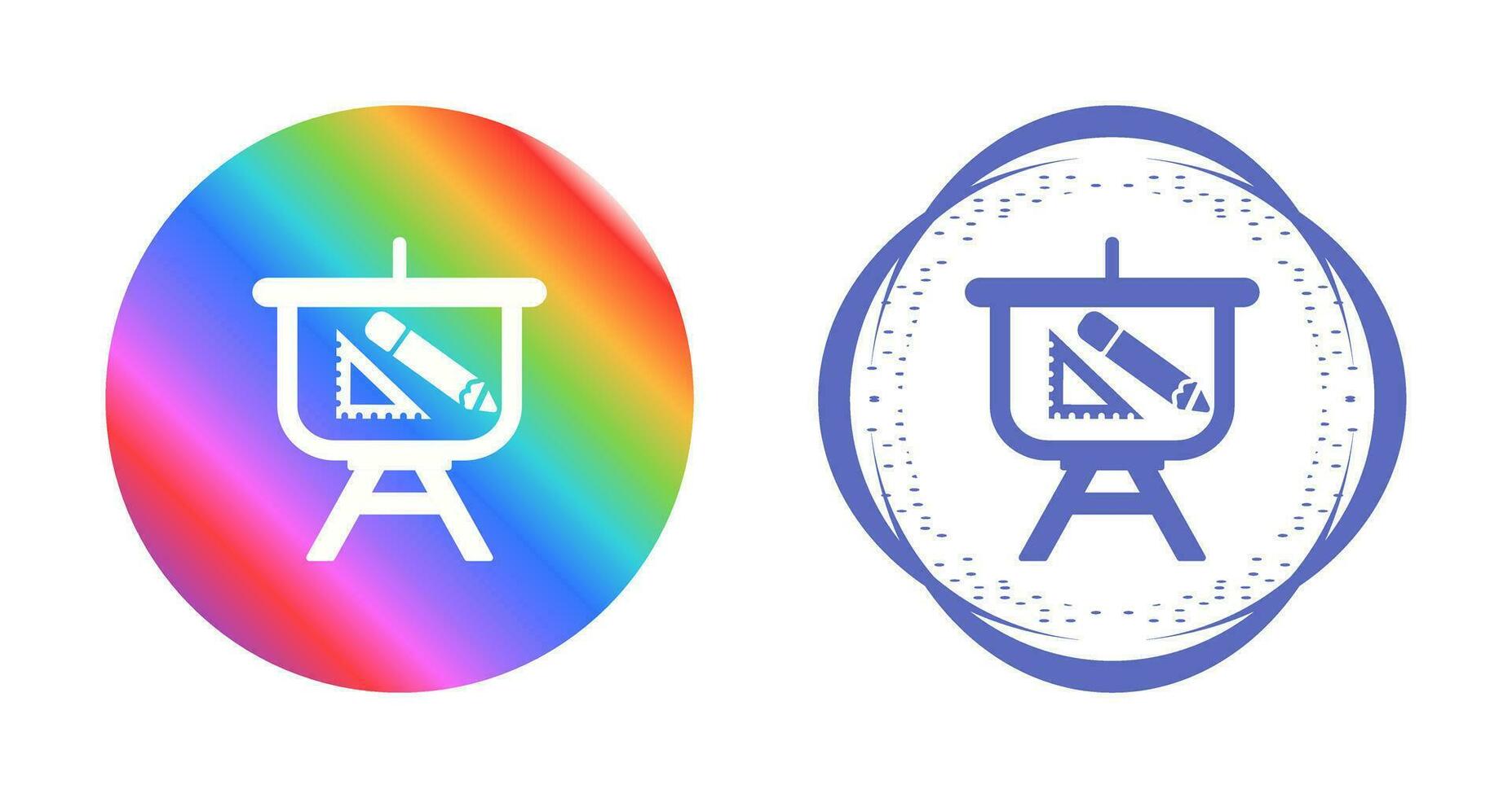 Designing Presentation Vector Icon