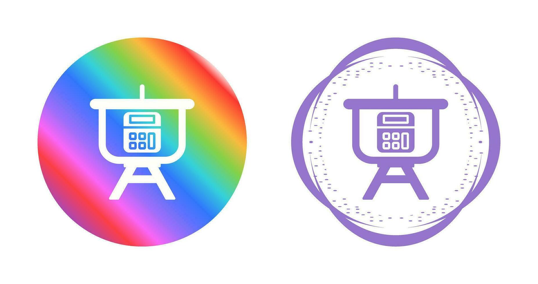 Calculation Presentation Vector Icon
