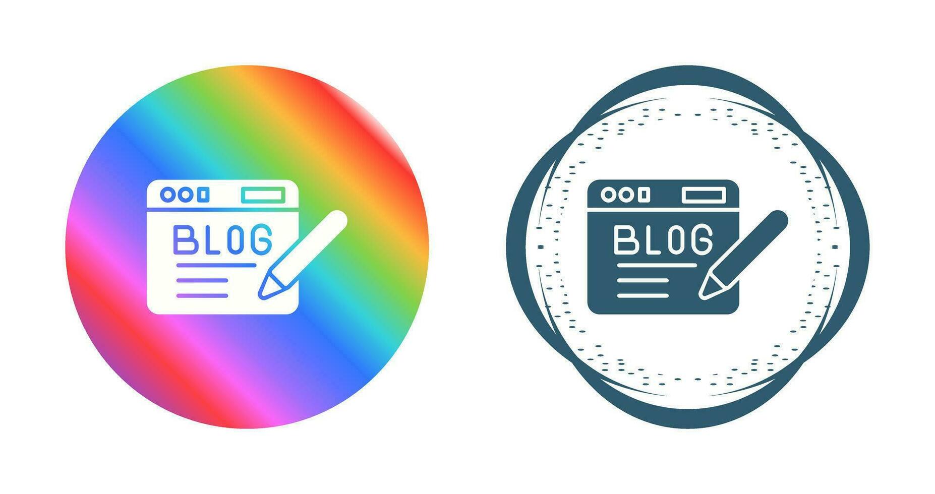 icono de vector de blog