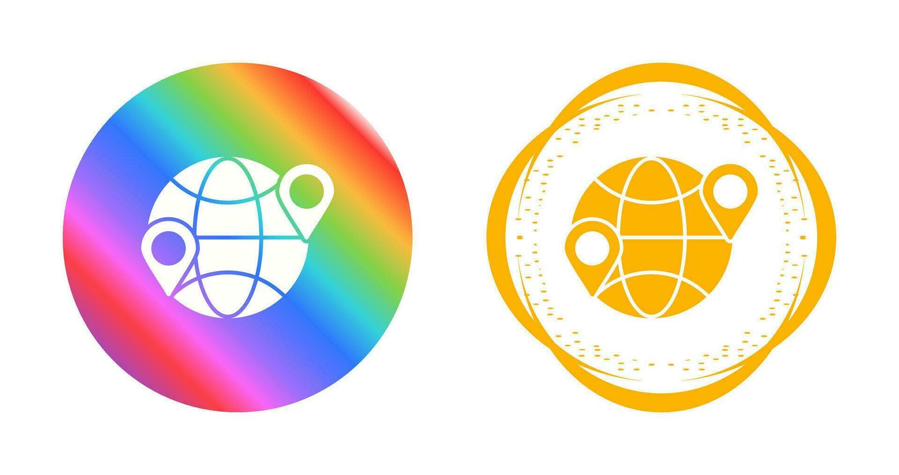Globe Location Vector Icon