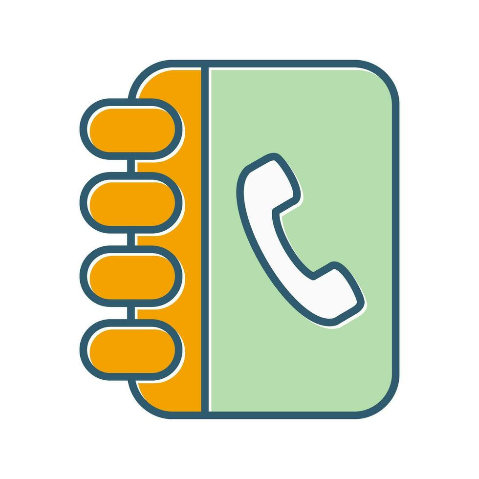 Contact Book Vector Icon