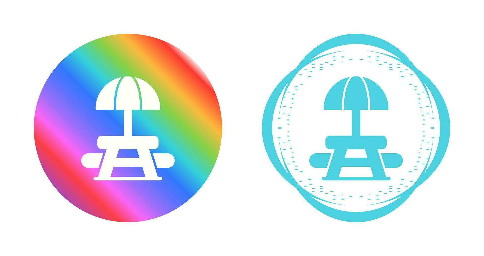 Picnic Table Vector Icon