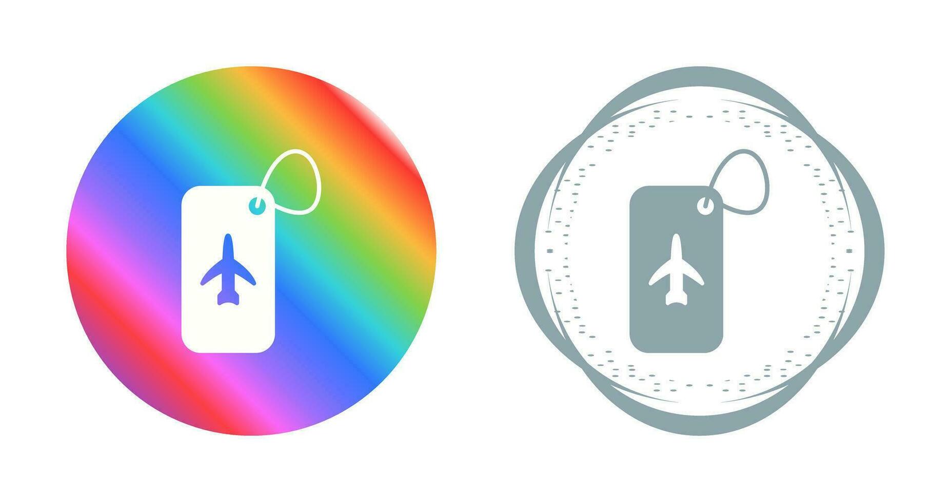 Luggage Tag Vector Icon