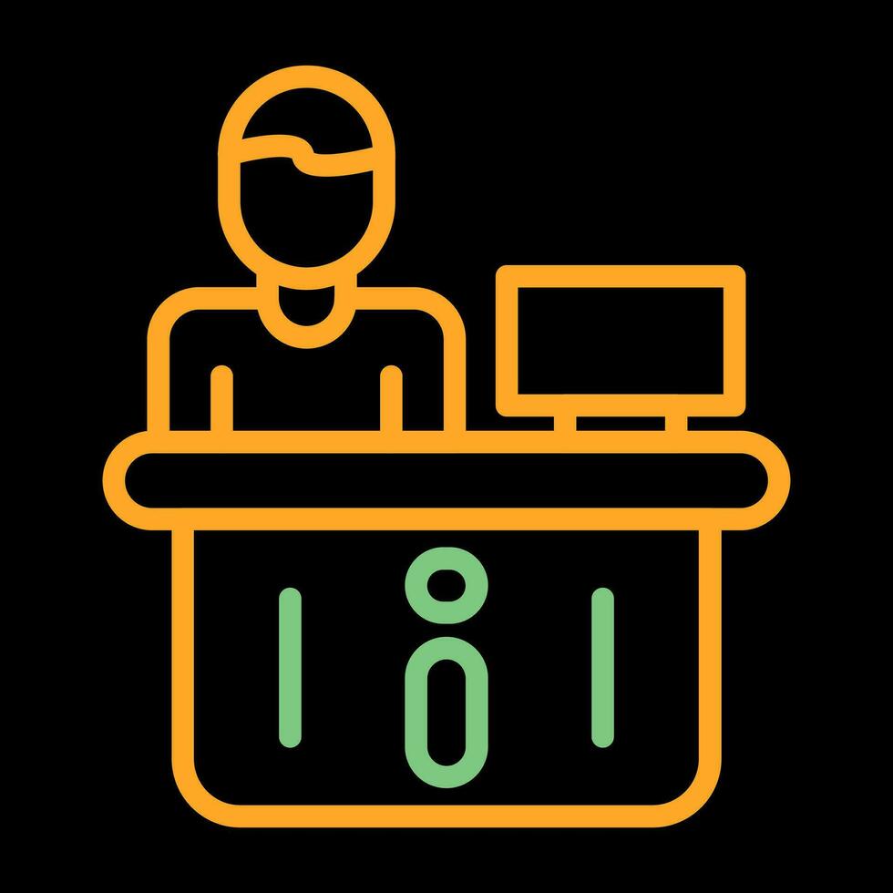 Information Desk Vector Icon