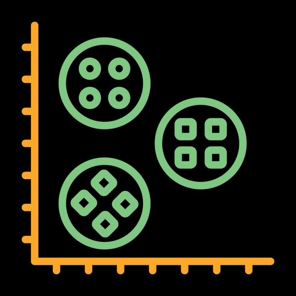 Cluster Analysis Vector Icon