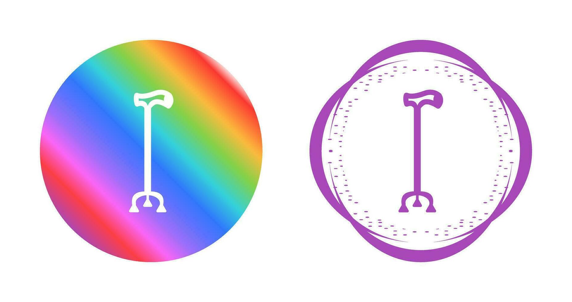 Walking Stick Vector Icon