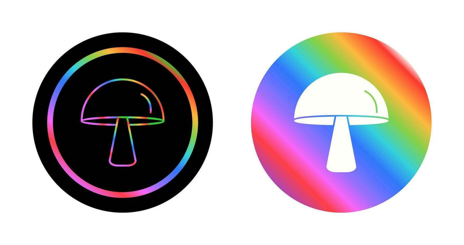 Single Mushroom Vector Icon