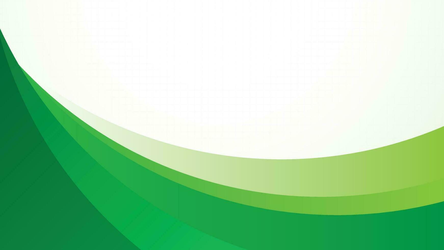 abstract green wave background vector