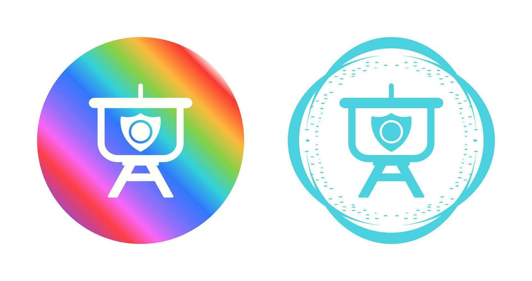 Security Presentation Vector Icon